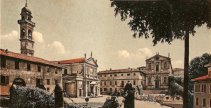 antica cartolina Piazza Vittorio Veneto Meda
